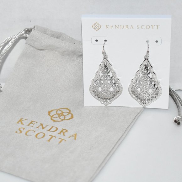 Kendra Scott Jewelry - Kendra Scott Addie Drop Earrings in Filigree Silver #4217713794 NWT